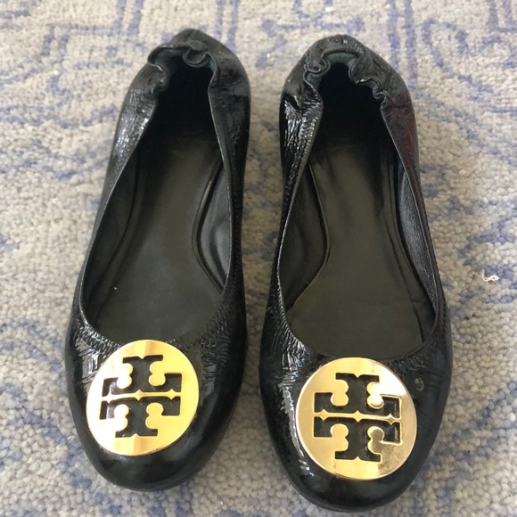 Tory Burch black patent flats - Picture 2 of 3